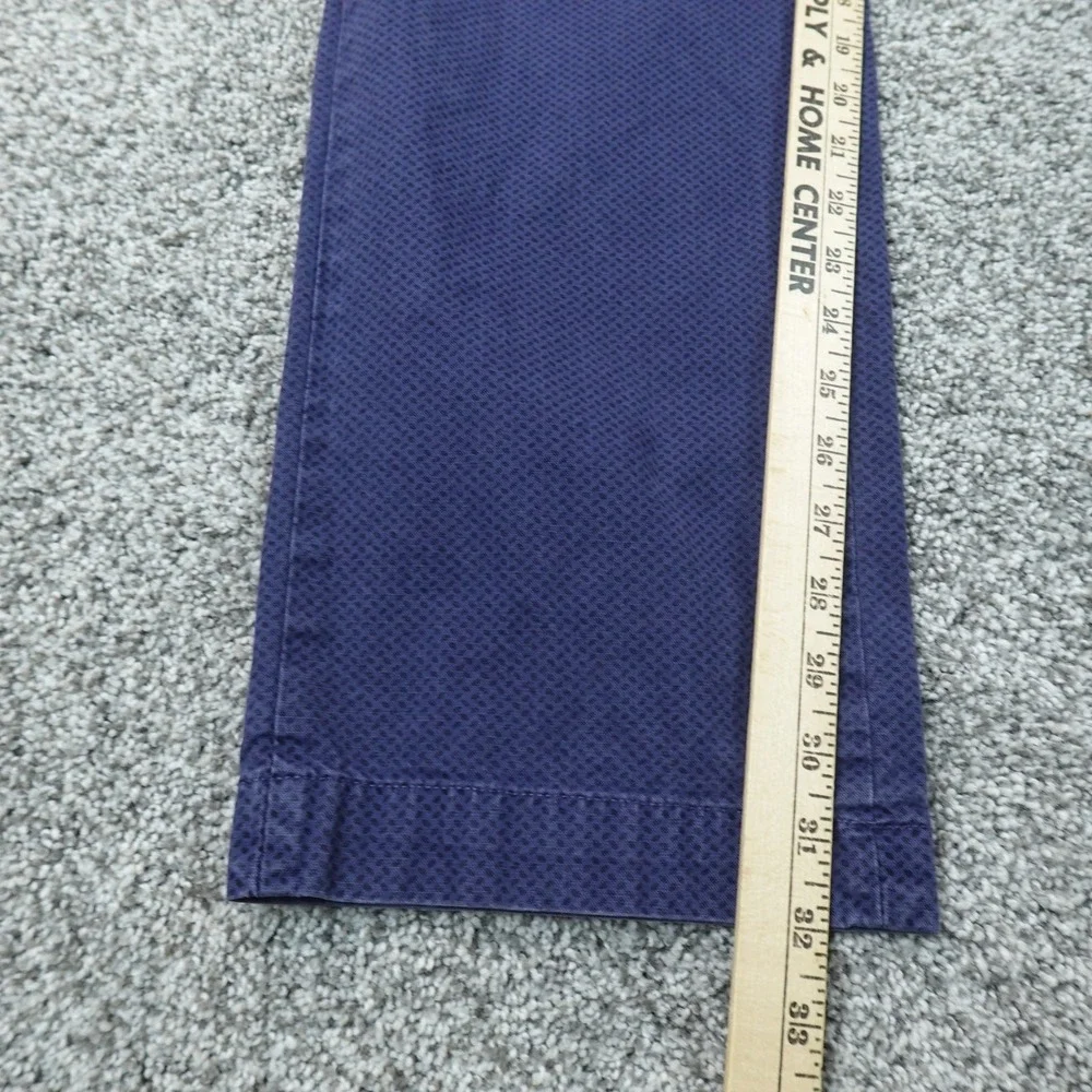 Banana Republic Pants Mens 36X34 Blue Aiden Chino Trouser Flat Front Dot Preppy